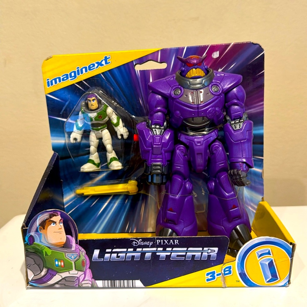 Imaginext Disney Pixar Lightyear Buzz Lightyear w Battle Blast Zurg NEW NIP